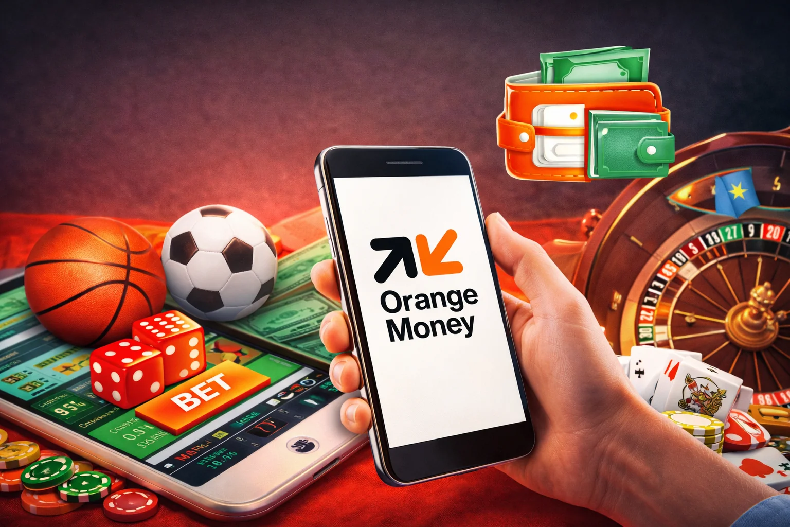 paris sportifs avec Orange Money